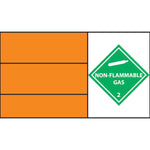 Non Flammable Gas Hazchem sticker laminate (HZ24)