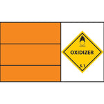 Oxidizer Hazchem sticker laminate (HZ26)