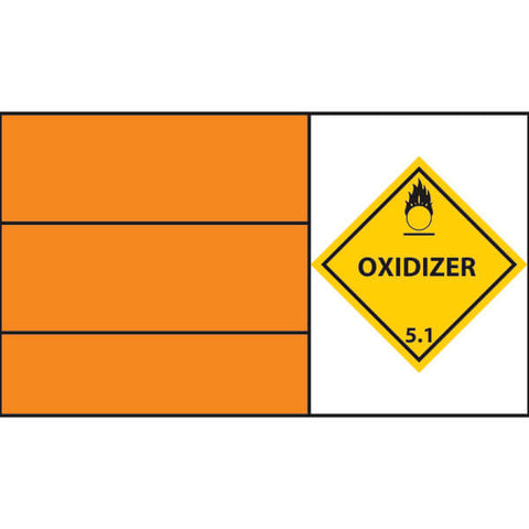 Oxidizer Hazchem sticker laminate (HZ26)