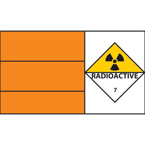Radio Active Hazchem sticker laminate (HZ28)