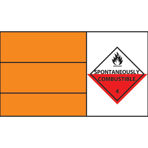 Spontaneously Combustible Hazchem Sticker laminate (HZ29)