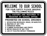 School Security and school rules safety sign (SS5)